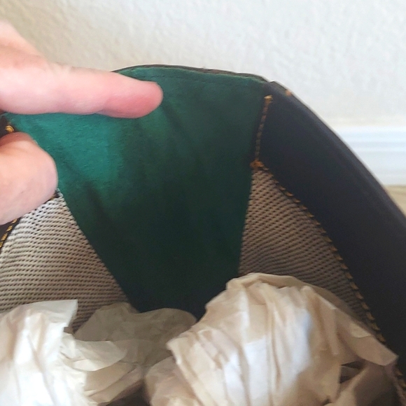 Dooney & Bourke Navy Large Zip Barlow Florentine Leather - Picture 15 of 15